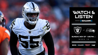 How to Watch and Listen, Las Vegas Raiders