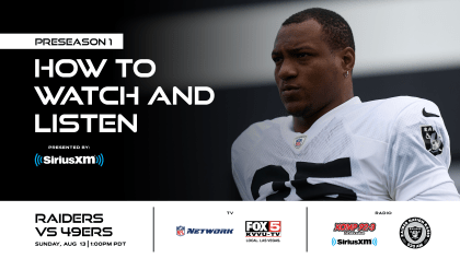 How to Watch and Listen, Las Vegas Raiders