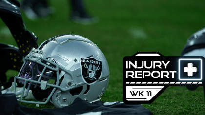 Raiders Game Tonight: Raiders vs Kansas City Week 10 injury report