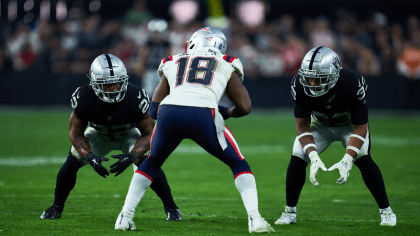 Las Vegas Raiders quarterback Chase Garbers #14 plays during a pre-season  NFL football game against the San Francisco 49ers Sunday, Aug. 13, 2023, in  Las Vegas. (AP Photo/Denis Poroy Stock Photo - Alamy