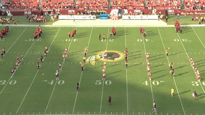 Washington Commanders cheerleaders perform during an NFL football