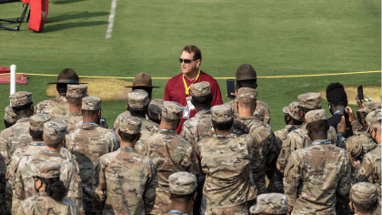 Panthers host military service members at NFL training camp