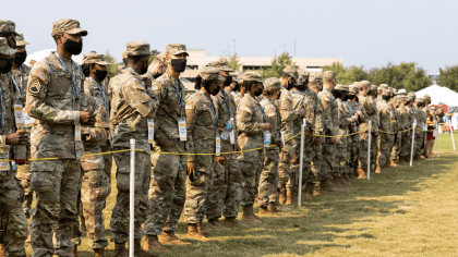 Panthers host military service members at NFL training camp