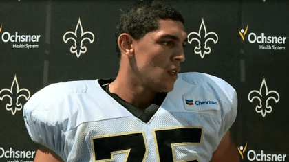 Andrus Peat listed as co-starter on first Saints depth chart, Saints