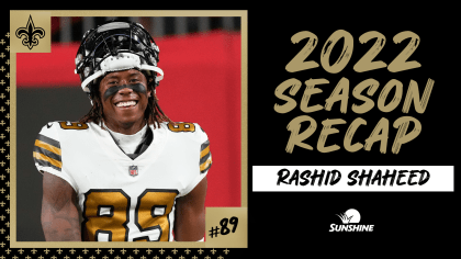 Saints WR Rashid Shaheed - Latest News, Highlights, Interviews, & Stats