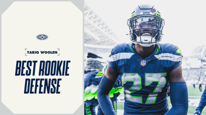 Seattle Seahawks: Tariq Woolen 2023 Mini Cardstock Cutout