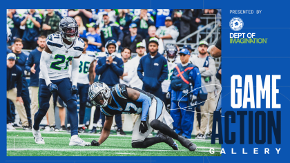 Seahawks pound Panthers, with 2013 champions watching, in throwback  performance - The Athletic