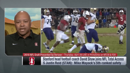 Stanford coach David Shaw on DB Justin Reid