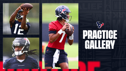 PHOTOS: Texans wear new Battle Red helmets during training camp