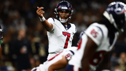 New Orleans, USA. 27th Aug, 2023. Houston Texans quarterback C.J.