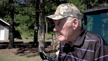 Vikings Visit Bud Grant at His Lakeside Cabin