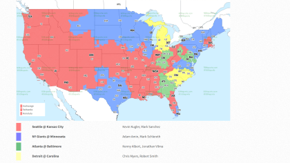 Giants-Vikings broadcast map: Where you can watch Sunday's game - Big Blue  View