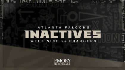 Chargers vs. Falcons inactives: Who is not playing in Week 9 - DraftKings  Network