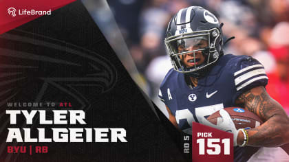 Falcons select RB Tyler Allgeier No. 151 overall in 2022 NFL Draft