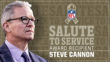 Steve Cannon named recipient of NFL's Salute to Service Award