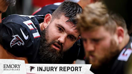 Injury Report: Falcons continue to rearrange offensive line after