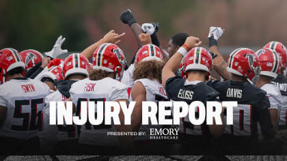 Falcons injury report: Updating the participation levels Buccaneers  practice week continues