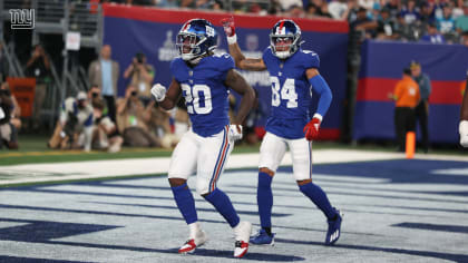 Carolina Panthers running back Spencer Brown (41) warms up before an NFL  pre-season football game against the New York Giants on Friday, Aug. 18,  2023, in East Rutherford, N.J. (AP Photo/Rusty Jones