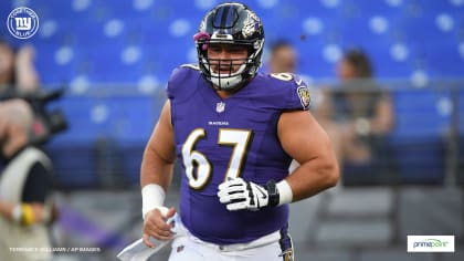 Giants acquire OL Ben Bredeson in trade with Ravens