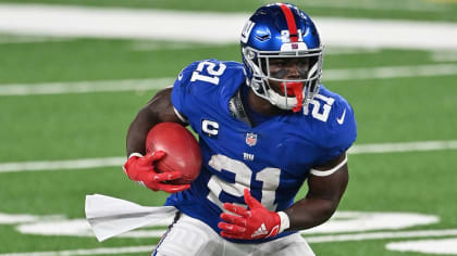 New York Giants free safety Jabrill Peppers celebrates after an