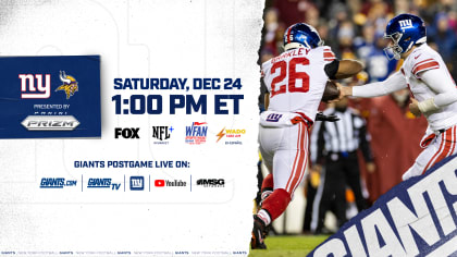 New York Giants vs. Minnesota Vikings NFL playoff game schedule, TV