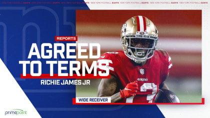 Chiefs signing Richie James: Former Giants WR agrees to terms with Kansas  City, per report 