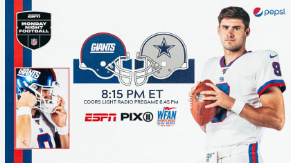 New York Giants vs. Dallas Cowboys: How to Watch, Listen & Live