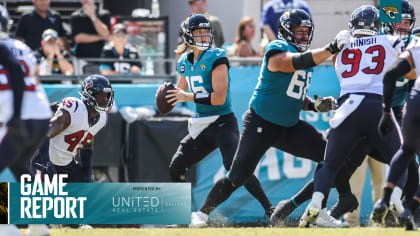 Houston Texans running back Dameon Pierce (31) scores a touchdown against  the Jacksonville Jaguars during the