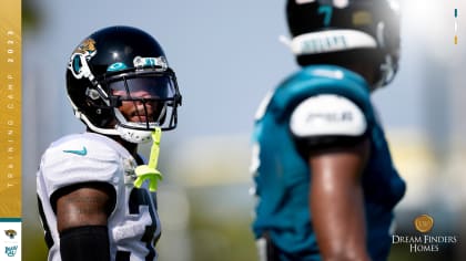 Jacksonville Jaguars cornerback Tyson Campbell (32) during an NFL football  game against the Denver Broncos at