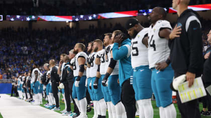 Jacksonville Jaguars safety Andre Cisco (5) warms up before an NFL football  game against the Tennessee Titans, Saturday, Jan. 7, 2023, in Jacksonville,  Fla. (AP Photo/John Raoux Stock Photo - Alamy