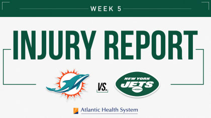 Dolphins vs. Patriots Injury Report — Week 2