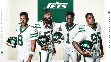 FIRST LOOK The @nyjets reveal their Legacy White uniform. #uniswag