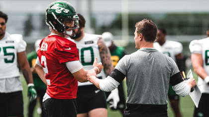 A Fan Wore A Hilarious Custom Zach Wilson Jersey To Jets Training Camp