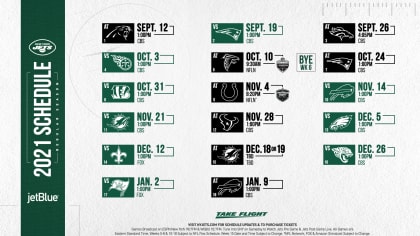 Jets 2022 Schedule 2021 New York Jets Schedule: Complete Schedule, Tickets And Match-Up  Information For 2021 Nfl Season