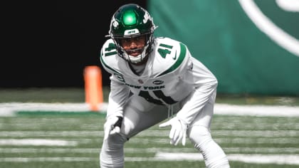 New York Jets safety Matthias Farley warms up before an NFL football game  against the Los Angeles Rams Sunday, Dec. 20, 2020, in Inglewood, Calif.  (AP Photo/Ashley Landis Stock Photo - Alamy