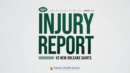 Saints vs. Jets: Rash of injuries among Week 14 storylines