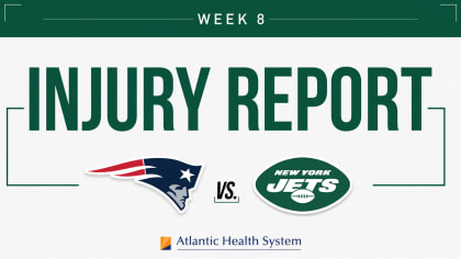 Week 8 injury report for Sunday's NFL games