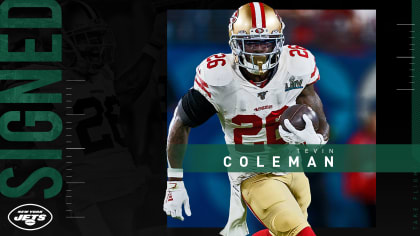 New York Jets sign former San Francisco 49ers running back Tevin Coleman -  Sports Illustrated New York Jets News, Analysis and More