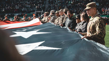 New York Jets vs Jacksonville Jaguars Military Ceremony