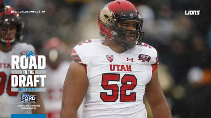 Utah defensive lineman John Penisini runs a drill at the NFL