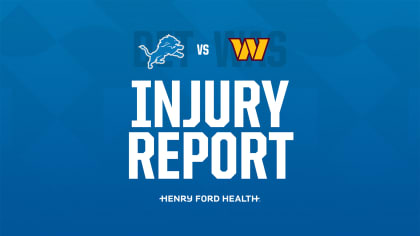 Lions vs. Seahawks Injury Report — Week 2