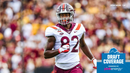 Virginia Tech TE James Mitchell selected by the Detroit Lions in the fifth  round of NFL draft