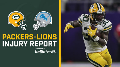 Packers-Lions Injury Report