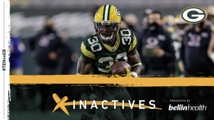 Green Bay Packers: Inactives for Thursday Night Football vs. Tennessee  Titans