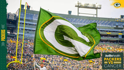 Green Bay Packers Lambeau Field Green G Shop Banner at the Packers Pro Shop