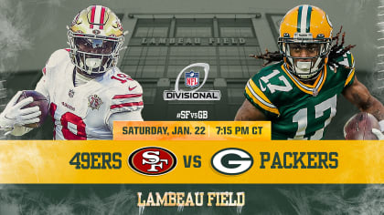 Packers-49ers playoff matchup will be Saturday night, Jan. 22