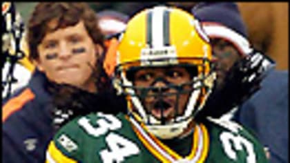 Wide receiver Javon Walker of the Green Bay Packers is seen on the field  during the game against the Dallas Cowboys …