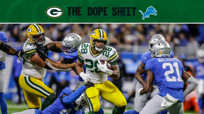 Dope Sheet: Packers take on the Lions at Ford Field