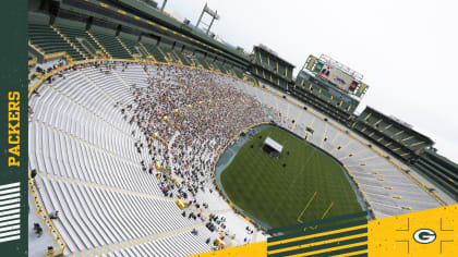 Preparations are underway at Lambeau Field for Saturday's historic soccer  match