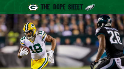 Dope Sheet: Packers and Eagles play on Sunday Night Football